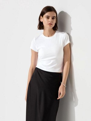 UNIQLO - базовая женская футболка - 00 WHITE