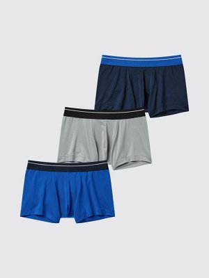 UNIQLO - трусы-боксеры AIRism с полоской на резинке для мальчиков (3 шт.)