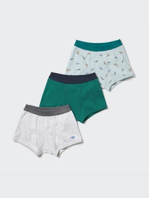 UNIQLO - набор трусиков-боксеров для мальчиков - 51 GREEN