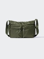 UNIQLO - нейлоновая сумка через плечо с внешними карманами - 57 OLIVE