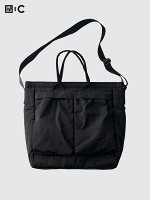 UNIQLO - большая сумка 2way с внешними карманами - 09 BLACK