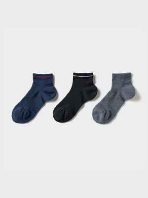 UNIQLO - короткие женские носки средней плотности (3 пары) - 69 NAVY