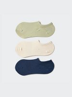 UNIQLO - женские короткие носки с дезодорирующей функцией (3 пары) - 52 GREEN