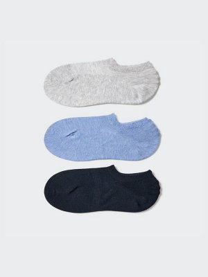 UNIQLO - женские сетчатые носки (3 пары) - 03 GRAY