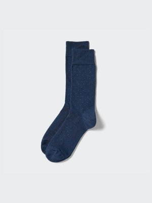 UNIQLO - высокие мужские носки в точку - 68 BLUE