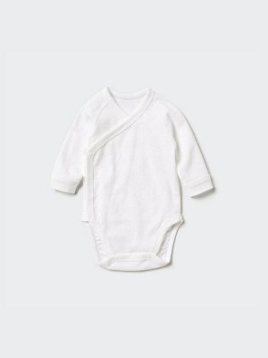 UNIQLO - хлопковое боди с длинным рукавом
