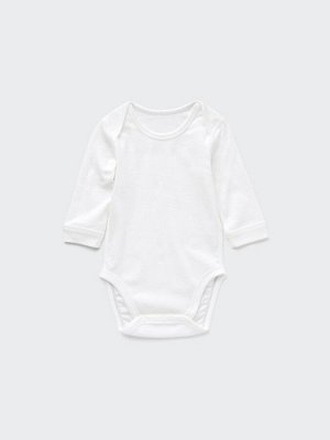 UNIQLO - хлопковое боди с длинным рукавом