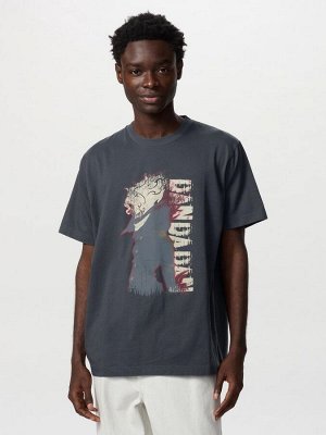 UNIQLO UT - хлопковая футболка с дизайном аниме "Dandadan" - 08 DARKGRAY