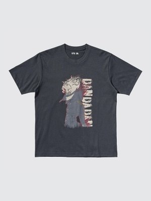 UNIQLO UT - хлопковая футболка с дизайном аниме "Dandadan" - 08 DARKGRAY