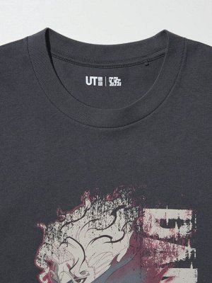UNIQLO UT - хлопковая футболка с дизайном аниме "Dandadan" - 08 DARKGRAY