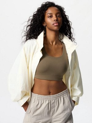 UNIQLO - спортивный топ AIRism с чашечками - 37 BROWN