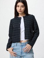 UNIQLO - короткий текстурный кардиган - 68 BLUE
