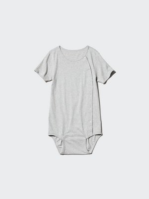 UNIQLO - хлопковое боди с круглым вырезом