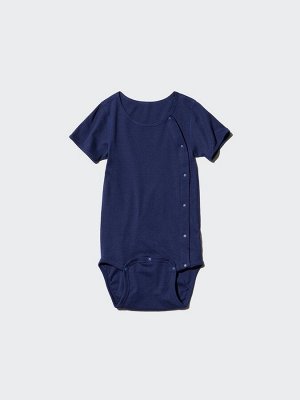 UNIQLO - хлопковое боди с круглым вырезом