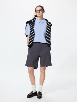 UNIQLO AIRism - мужская рубашка-поло с карманом -  00 WHITE