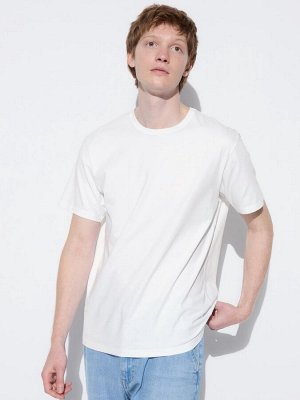 UNIQLO AIRism - хлопковая футболка унисекс с круглым вырезом
