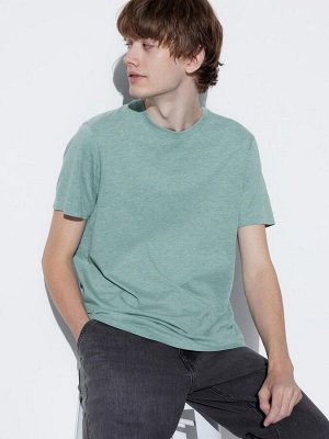 UNIQLO - мужская футболка из хлопка SUPIMA с круглым вырезом - 52 GREEN