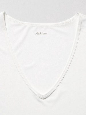 UNIQLO - мужская футболка AIRism с V-образным вырезом