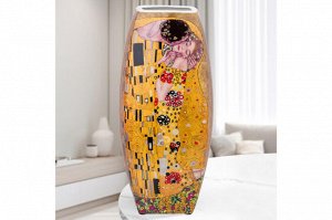 Ваза квадратная 3 л 'Поцелуй', 12,5x12,5x28 см, NEW BONE CHINA