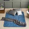 Gochu Электрическое одеяло Blue square 135*180 см (L)
