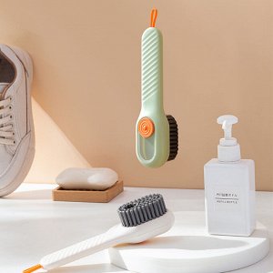 Щетка с дозатором для мыла / Щетка для обуви и одежды, 17 х 4,5 х 6 см