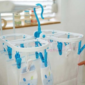 Прищепки на базе для сушки белья Sky Laundry Clamp 24