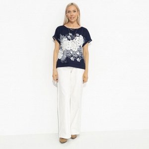 Футболка свободной посадки, Жду чудо (floral print)