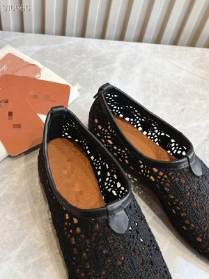 Балетки женские ажурные текстильные