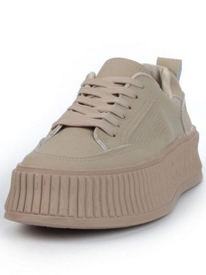 05-P8201-2 DK. BEIGE Кроссовки женские (натуральная кожа)
