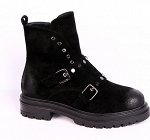 0Z0280-05-1А черный (Нат.кожа/Шерсть) Ботинки женские 10п