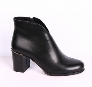 0Z0165-01-1 черный (Иск.кожа/Байка) Ботинки женские 10п