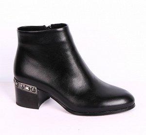 0Z0162-01-1 черный (Иск.кожа/Байка) Ботинки женские 10п