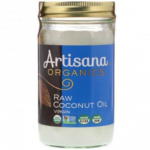 Artisana, Organics, сырое кокосовое масло, нерафинированное, 14 унций (414 г)
