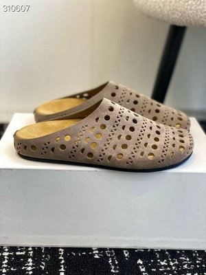 Сабо женские замшевые