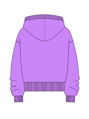 Джемпер трикотажный для девочек фиолетовый