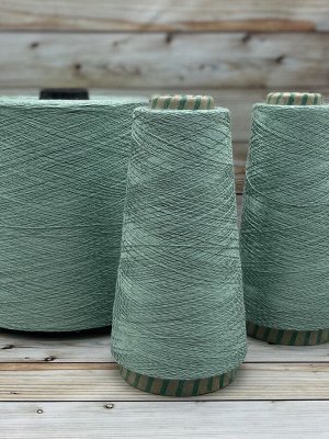 Пряжа для вязания 100 гр, Softness 47% хлопок 53% вискоза 1600м/100гр Базилик