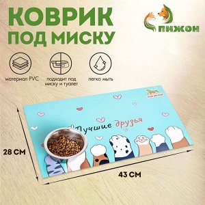Коврик под миску «Пижон»