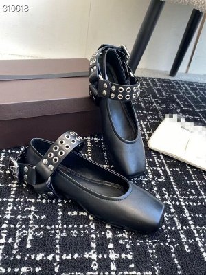 Балетки женские кожаные