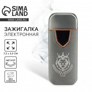 Зажигалка электронная «Лев», 7,2 х 3,3 см.