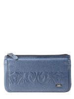 Кошелек ИНКАНТО INDIGO флотер серо-голубой тиснение, 70934