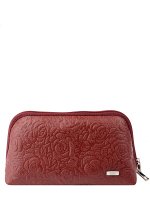 Косметичка ПРЕТТИ CHERRY кожа мералис винный тиснение