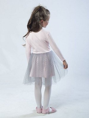 Платье приталенное с юбкой на сборке  Цвет:светло-розовый
