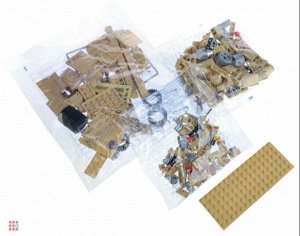 ИГРОЛЕНД Армия Конструктор машина огневой поддержки, 219дет., пластик, 20х15х6см
