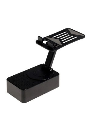 Портативная колонка 3 в 1 PS-50, держатель для телефона, power bank, 5 Вт, 1500 мАч, чёрная