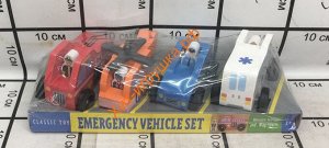 Деревянная игрушка Машинки 4 шт в наборе 93-101, 93-101