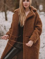 Шуба 110 см Max Mara (кэмел)