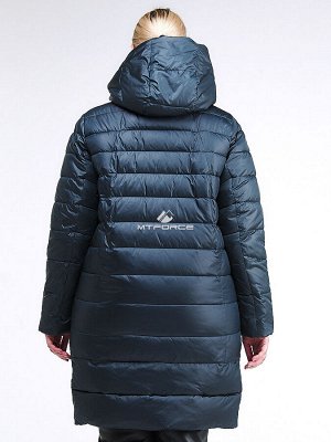 Женская зимняя классика куртка с капюшоном болотного цвета