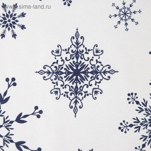 Фартук "Доляна" Синие снежинки 60х65 см, 100% хлопок, 164 г/м2   4478734