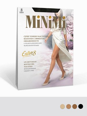 Колготки ESTIVO 8 (MINIMI)  ультратонкие прозрачные, однородные, с прозрачным мыском