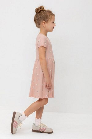Платье(Весна-Лето)+girls (дымчатая роза, милые цветочки к545)